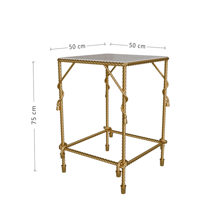 White bg cordelia side table with dimensions